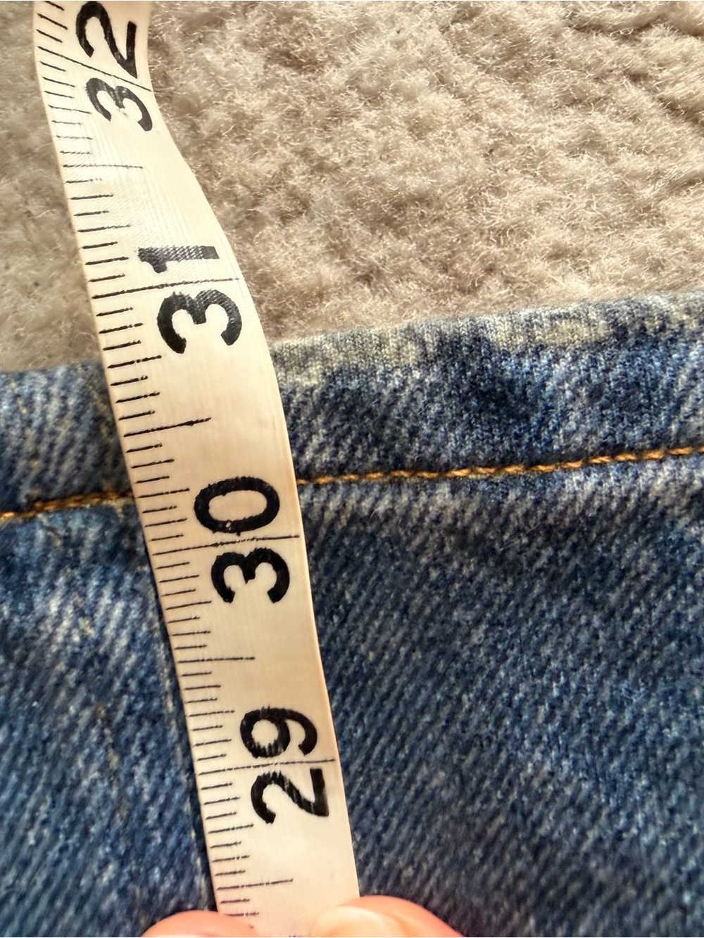 NWT 💙HALARA Women's Wide-Leg Distressed pull on fake Blue Denim Jeans - Picture 3 of 9